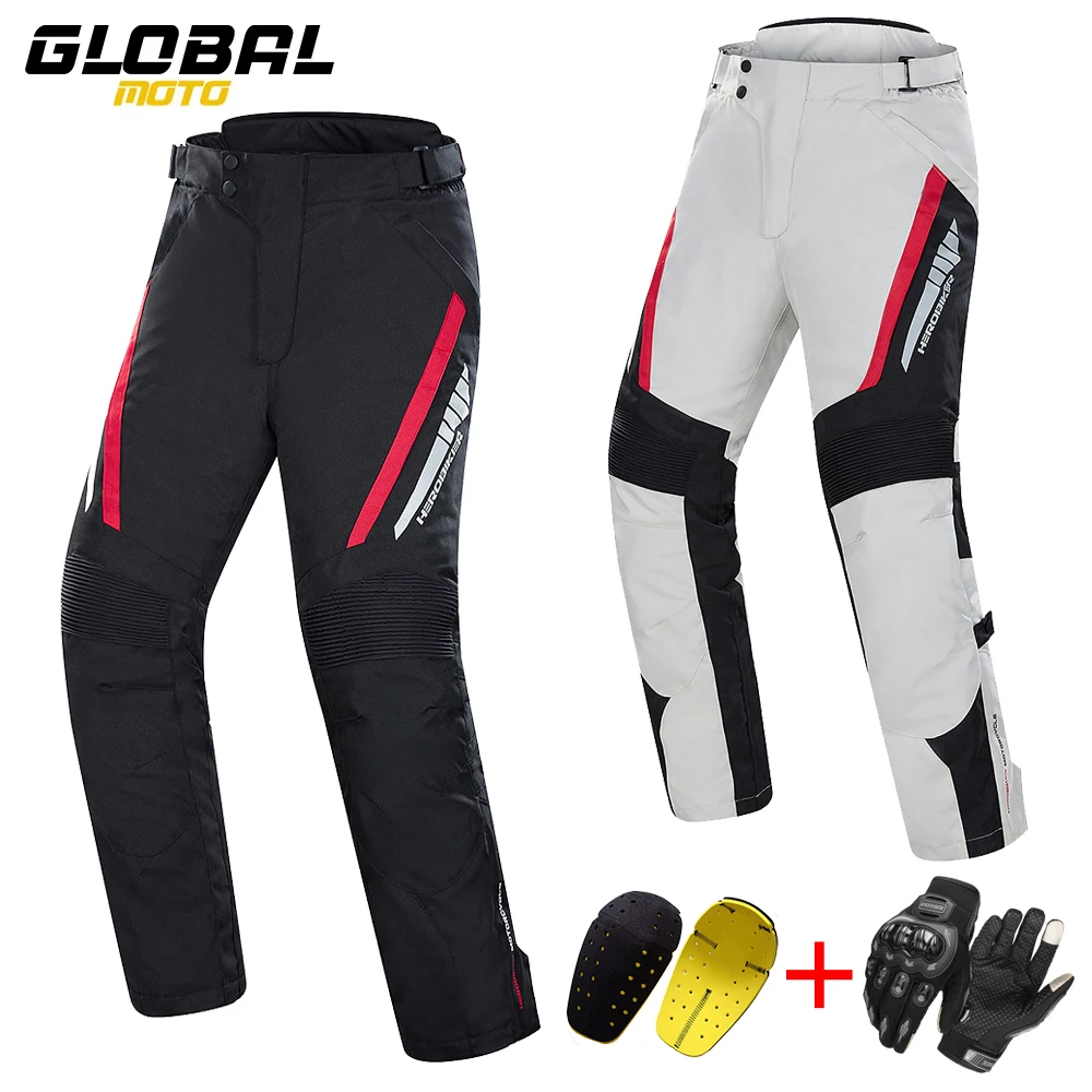 

Men's Motorcycle Pants Wear-Resistant Outdoor Motocross Riding Pants Warm Windproof Motorbike Pants With Protective Gear M-3XL