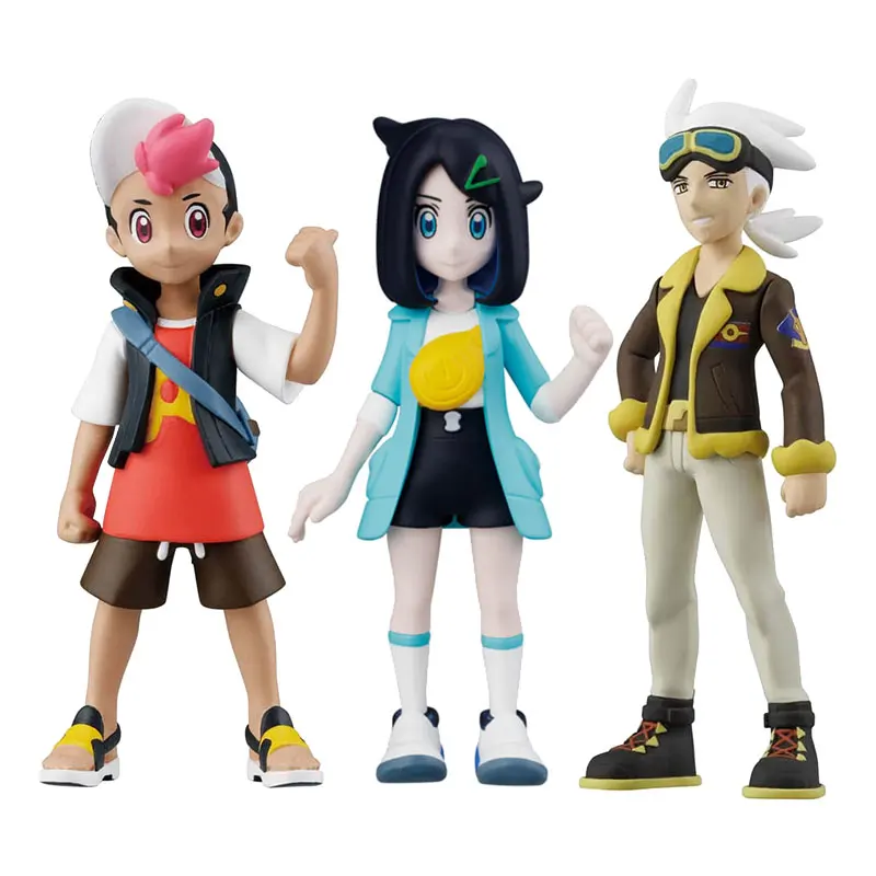 

Genuine TOMY Pokemon Trainer Liko Roy Freed Justine Anime Action Figure Model Toys Gift for Birthday