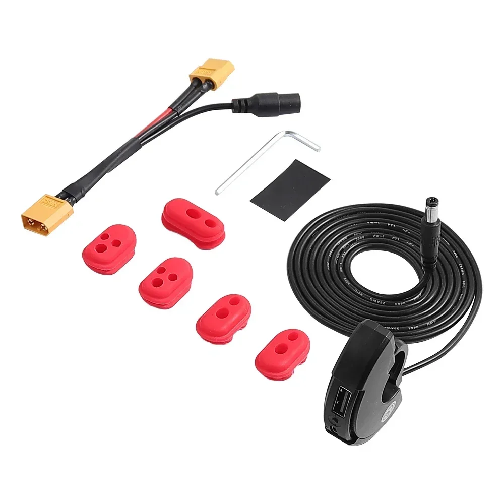 سكوتر كهربائي USB شاحن سريع محولات ل Kugoo G2 Pro /M4/S1 S2 S3 المقود شواحن المحمول التوصيل XT60 ميناء المقبس جزء