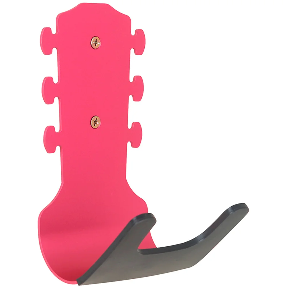 

Guitar Ukulele Wall Mount Metal Hooks Pink Protective Cover No Hole Drilling Durable Stable Strong Bearing Capacity Compact