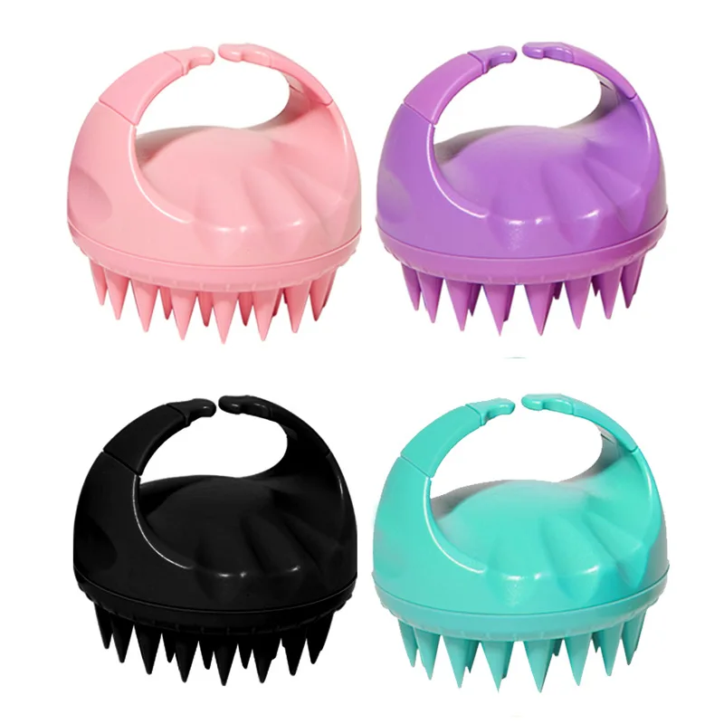 Shampoo Head Scalp Massage Brush Silicone Soft Skin Friendly Hair Washing Massager Comb SPA Massage Brush Beauty Hair Tool Salon