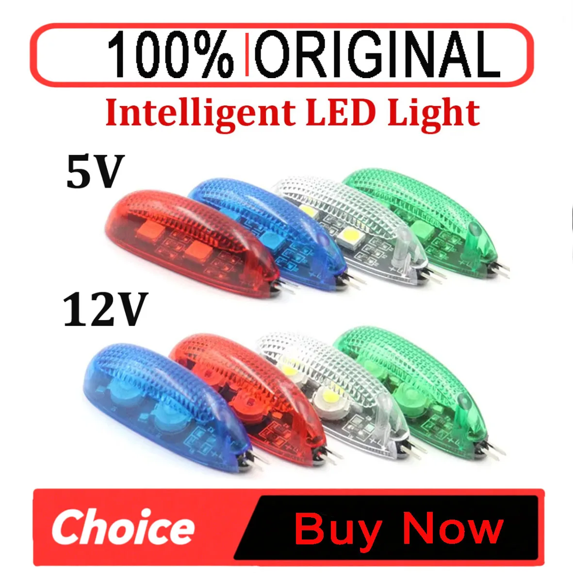 RC Led Light 5V 12V Intelligent LED Night Flight Navigation Searching Light Red Green Blue White for Fixed Wing Quadcopter Lamps