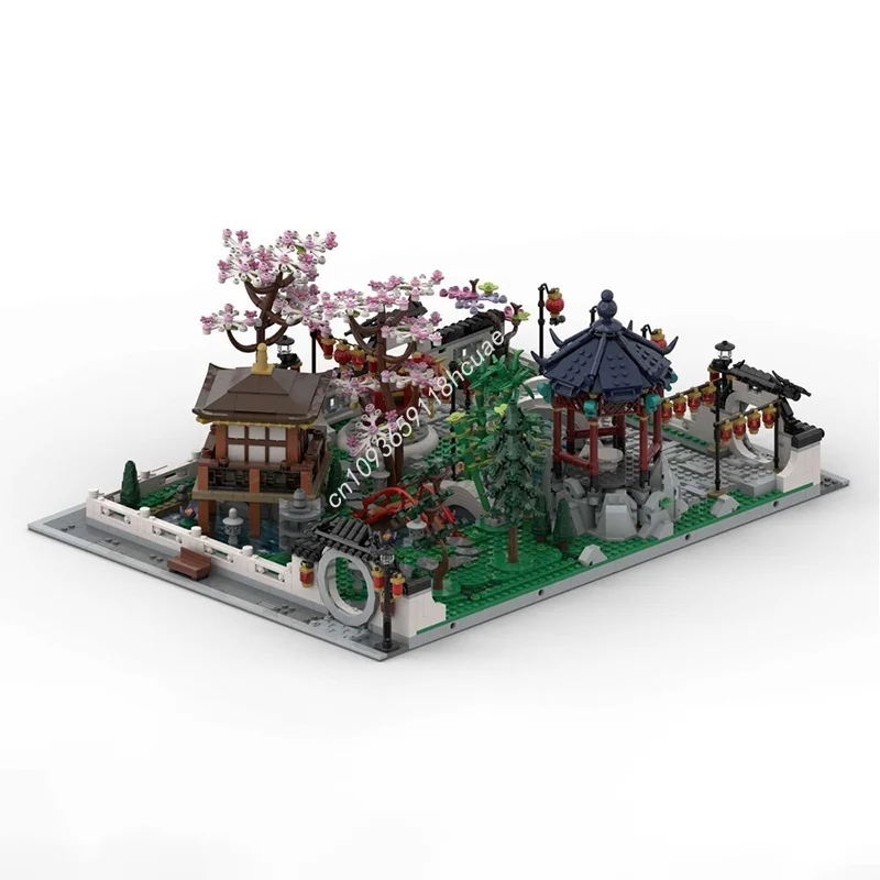 ตัวต่อโมเดลสวนโมดูลาร์ Tranquil Modular Garden จำนวน 1686 ชิ้น ของเล่นสร้างสรรค์ DIY ของขวัญคริสต์มาส ไอเดียของเล่นเด็ก
