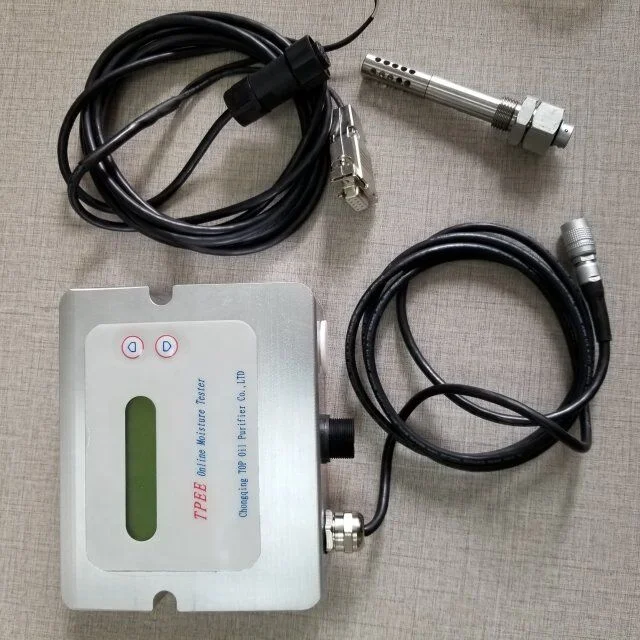 Online moisture particle counter/ water in oil sensor according to PPM ISO 4406