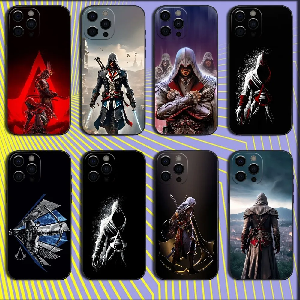 A-Assassins Game-C-Creeds Phone Case For iPhone 16,15,14,13,12,11,Pro,X,XS,Max,XR,Plus,Mini Soft Black Cover