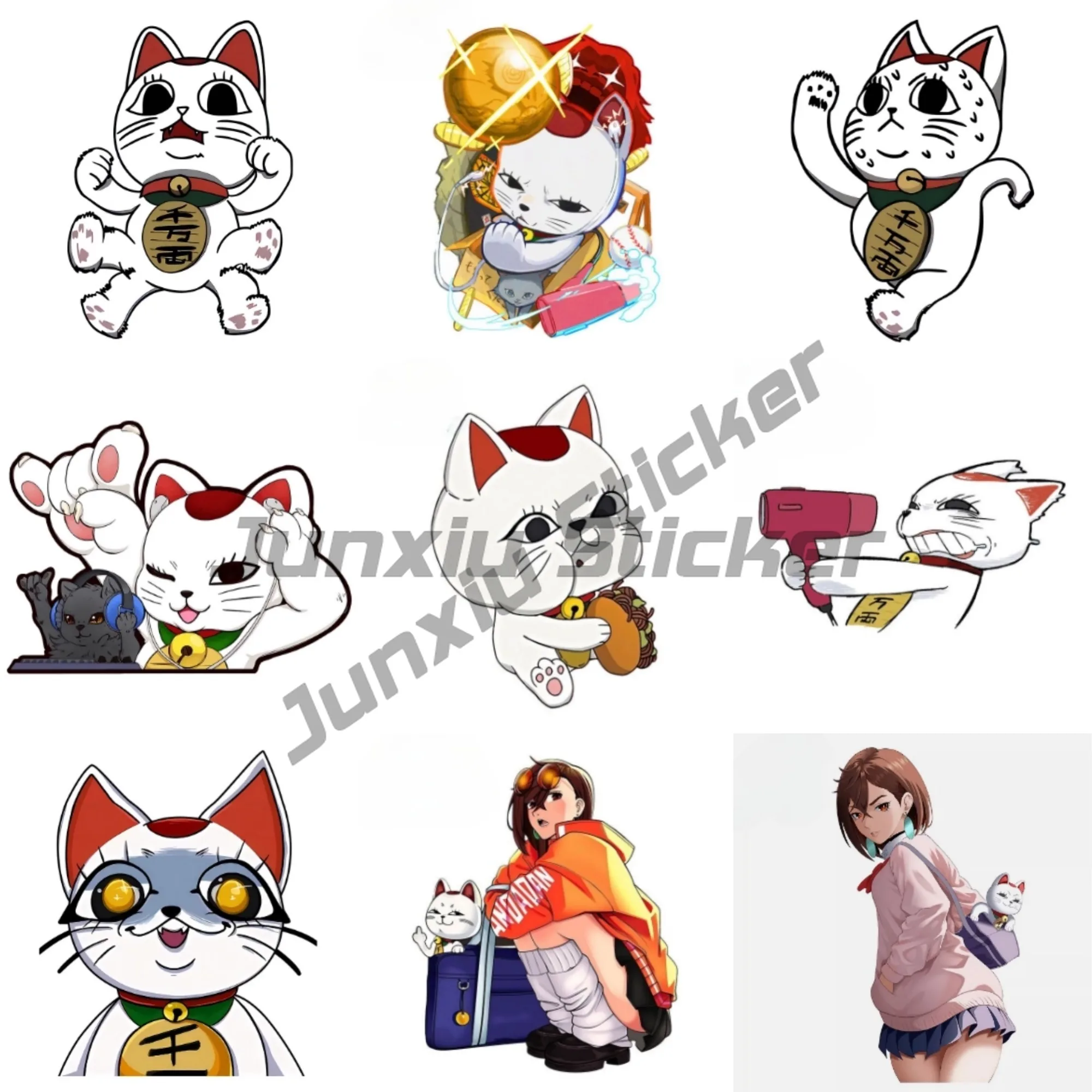 Dandadan Ayase Momo автомобильные наклейки на заднее лобовое стекло мотоцикла