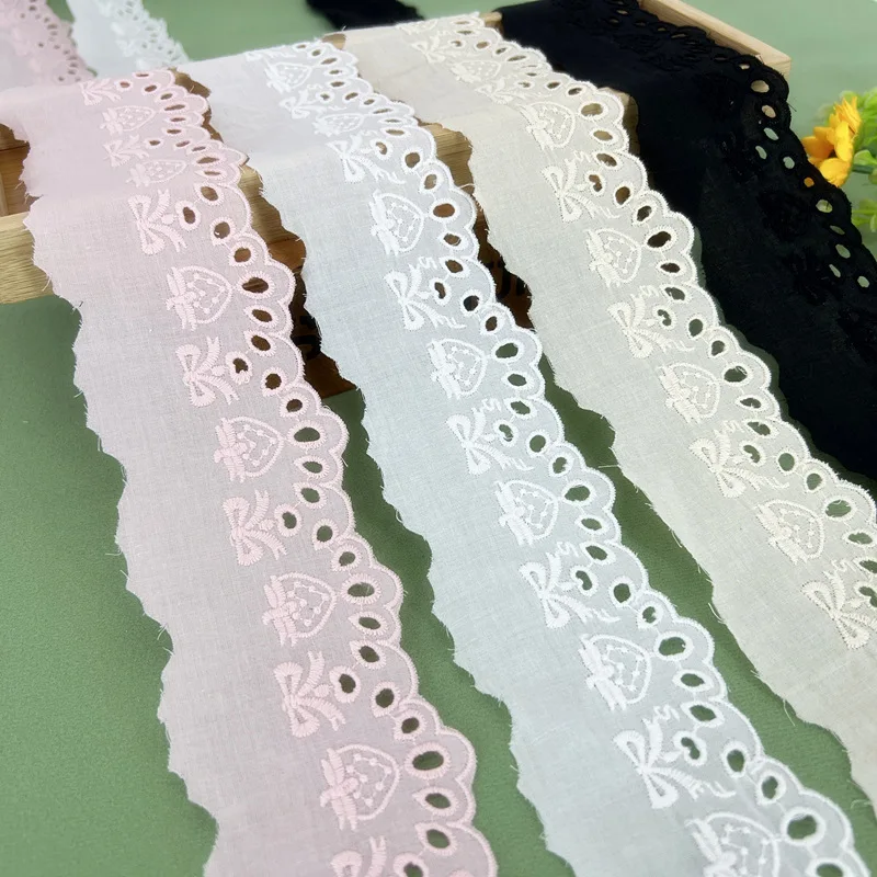 3 Yards Width 6 cm various colors cotton lace accessories DIY embroidery skirt skirt clothes decorative accessories