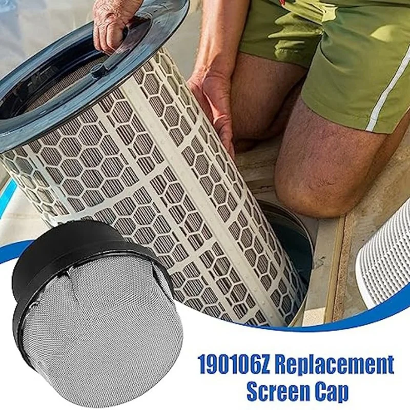 190106Z Screen Cap Air Bleeder Screen Air Bleed Strainer Replacement Fiberglass Pool And Spa Filter Replacement 3Piece