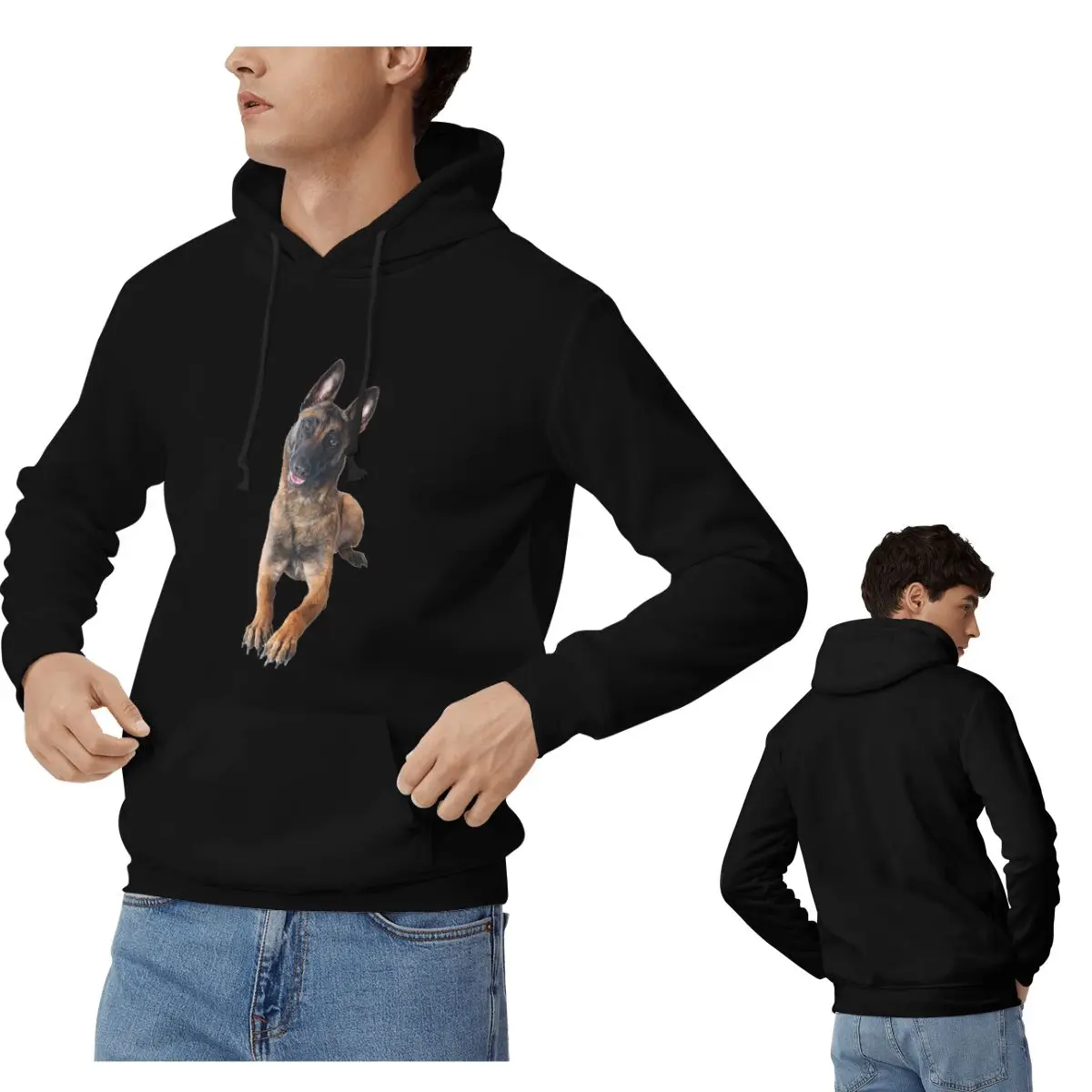 Belgian Shepherd Dog Malinois Hoodies Men's Women Casual Pullover Sweatshirts Harajuku Long Sleeve Streetwear Autumn Winter
