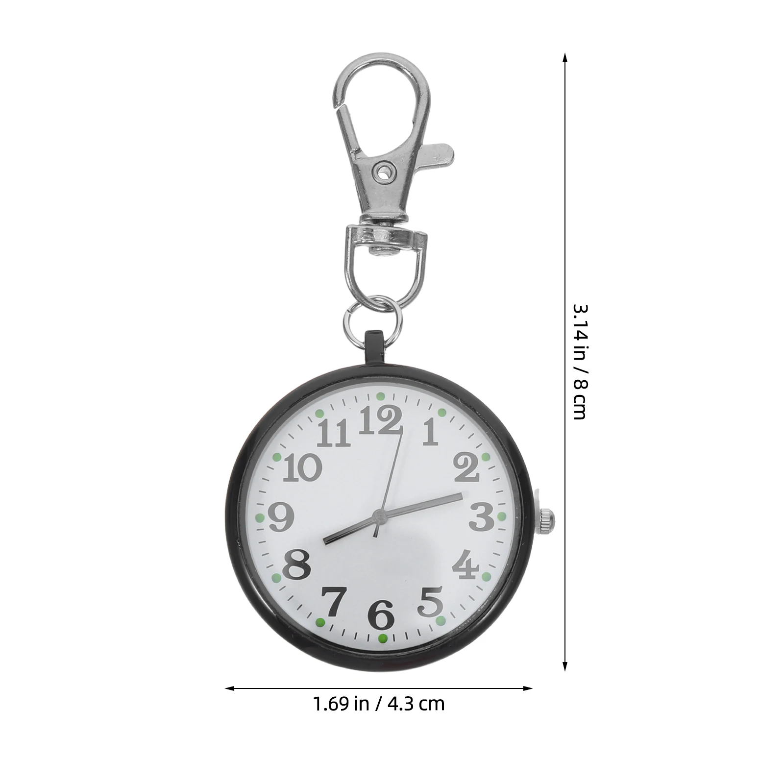 Nurse Pocket Watch Lightweight Quartz Fob Clip on Badge Nursing Essentials Small Portable Watch for Students Medical