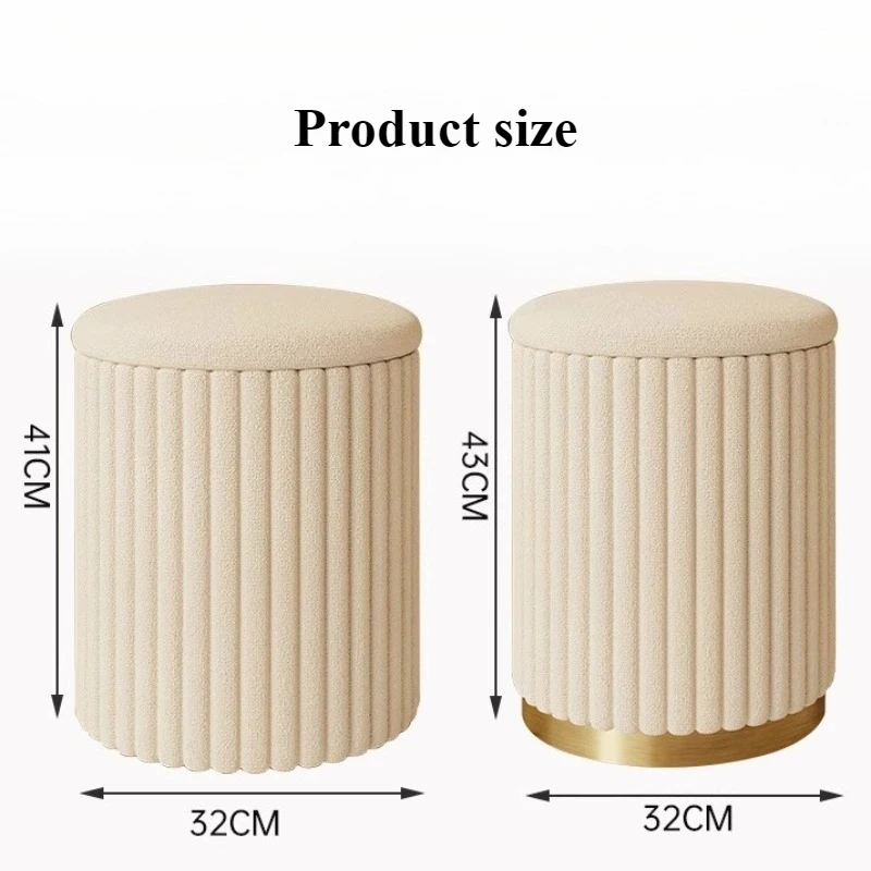 تخزين ماكياج البراز غرفة المعيشة الفاخرة 1 شخص البراز الشمال مدخل قاعة العثمانيين الحديثة إكسسوارات ديكور منزلي #6