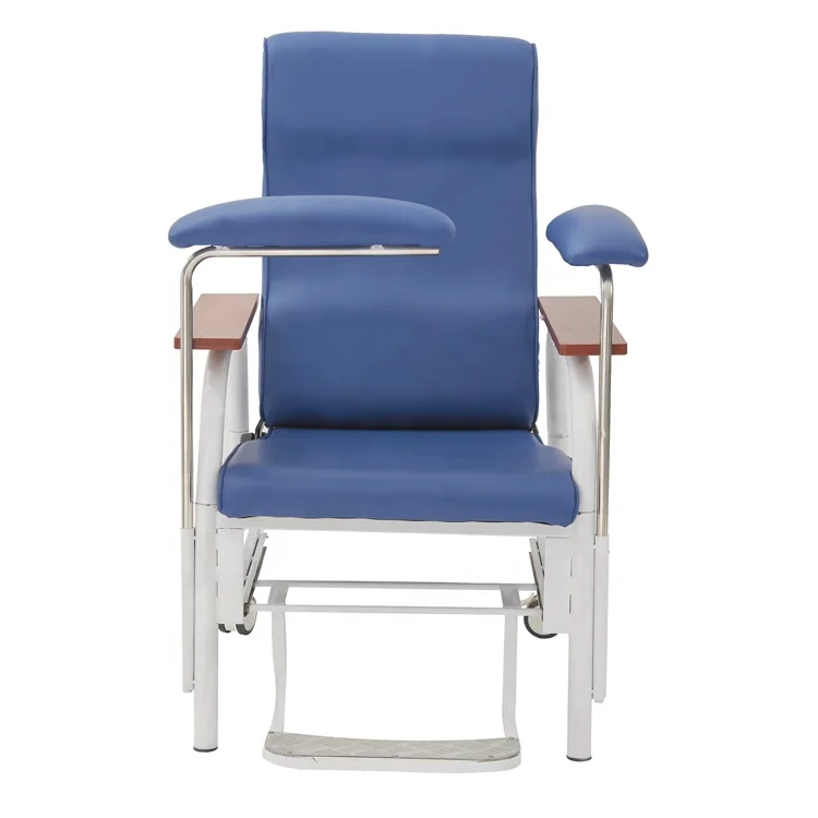 Medical patient furniture IV drip chair Manual Dialysis therapy phlebotomy draw blood- donor collection chairs for sale