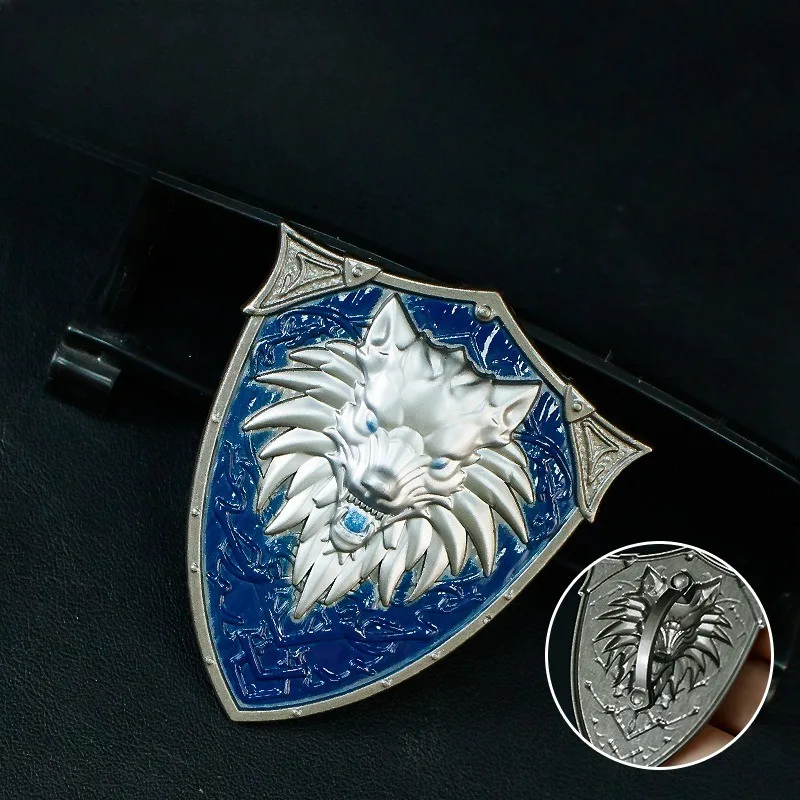 New 6cm Wolf King Shield Alloy Anime Model Crafts Desktop Decoration Game Peripherals Collection Exquisite Festival Gift Toy Kid