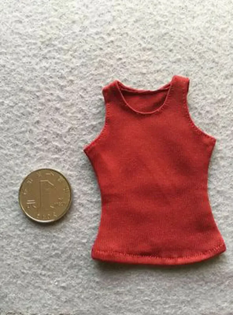 

1/6 Scale Soldier Wine Red Vest Model for 12" Female Body Action Doll Toys