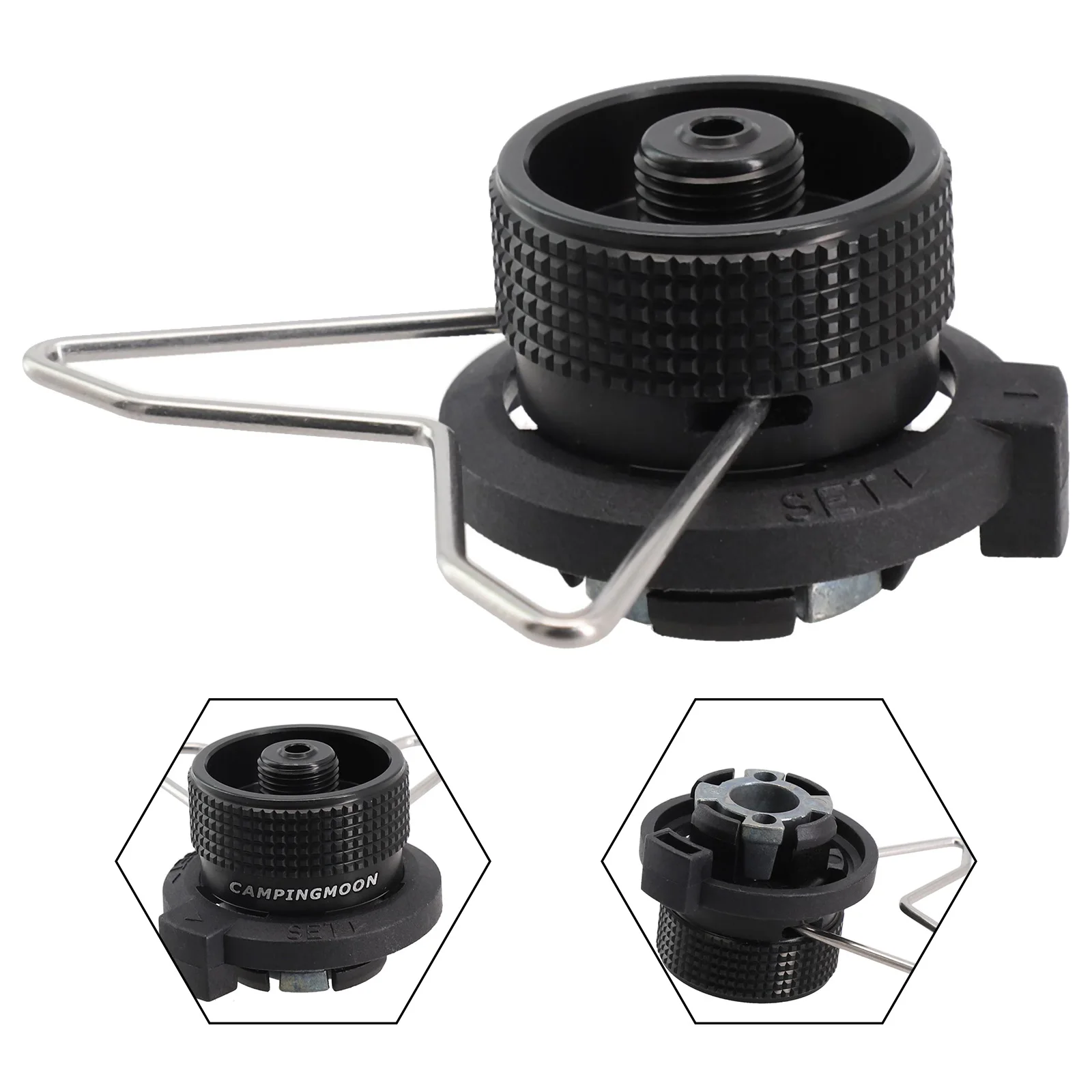 

High Quality Brand New Adapter Valve Canister Aluminum Alloy 1 Pcs 5.5*5.5*3cm / 2.1*2.1*0.1in Corrosion-resistant