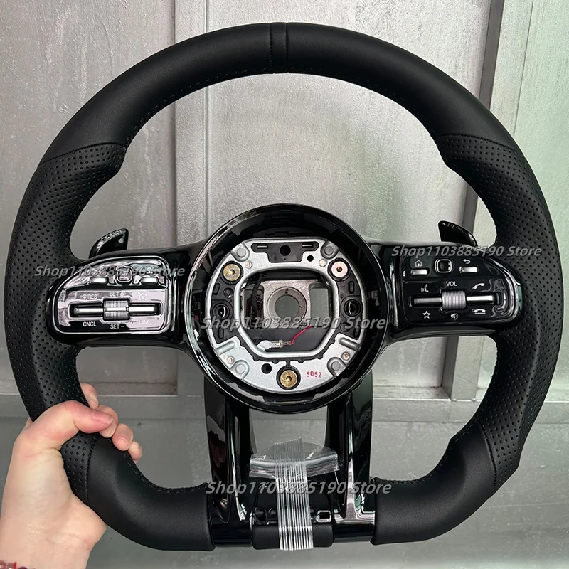 

Кожаный автомобильный руль для Benz Mercedes AMG A E S C G Class W205 W176 W246 W253 W117 W204 W212 W207 W208 W463 CLS63 E63
