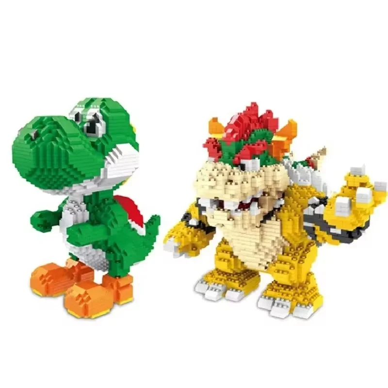 New Kawaii Building Blocks Yoshi Assembly Model Diy Educational Leisure Stress Relief Game Adult Children'S Collection Toy Gifts