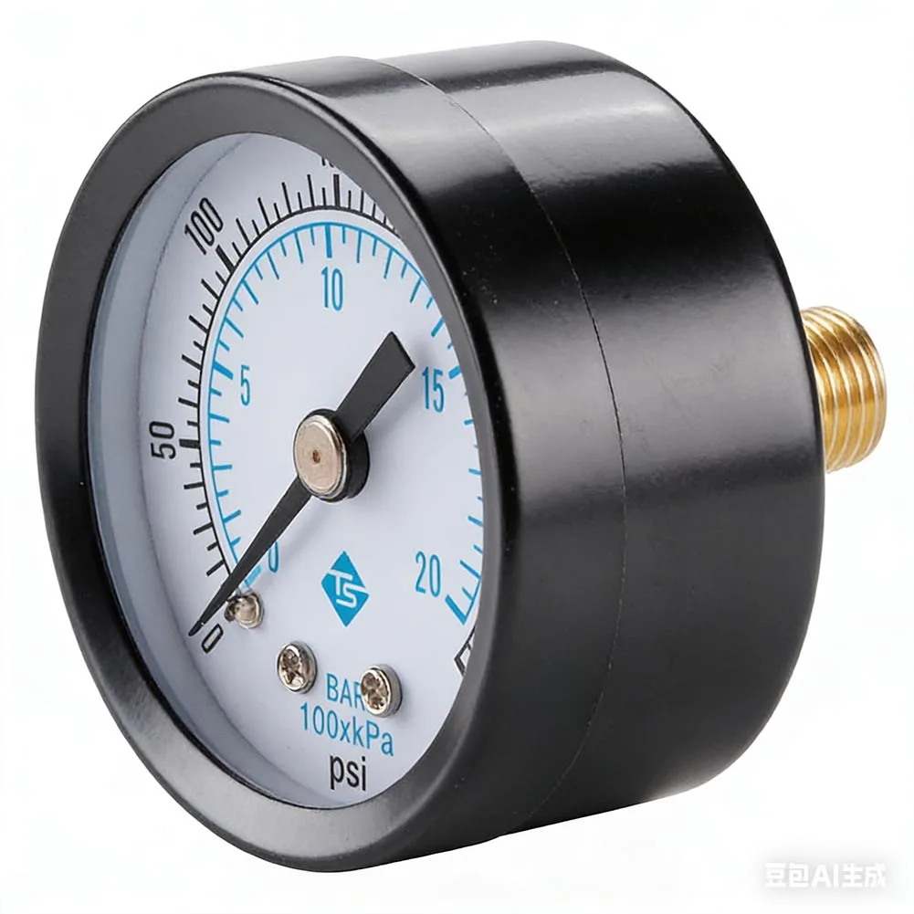 0-300 PSI Pressure Gauge Double Scale Air Compressor Pressure Gauge Mini Pressure Gauge for Water Pump Air Gas Water Fuel Liquid