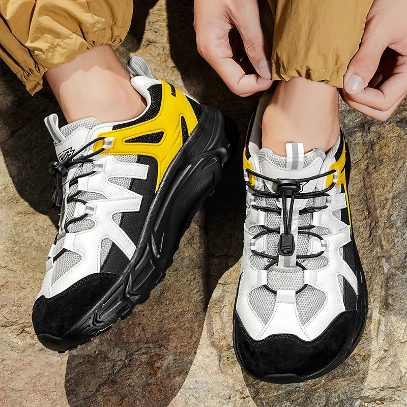 รองเท้าผ้าใบผู้ชายสุดหรู ระบายอากาศได้ดี รองเท้าลำลองแฟชั่น รองเท้าวิ่ง รองเท้ากีฬา - รองเท้าผู้ชายที่ใส่สบาย ระบายอากาศได้ดี