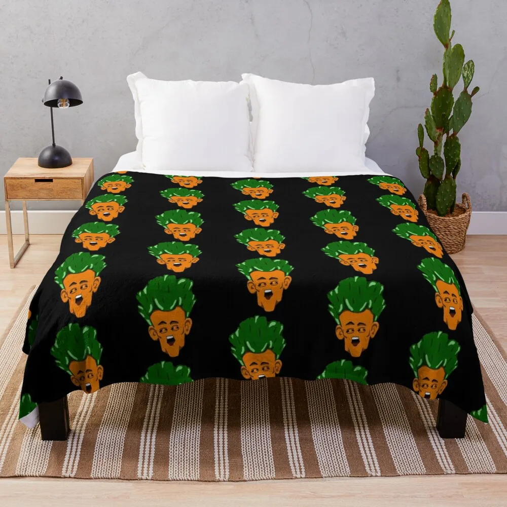 Carrot Head Sticker and Shirt Design by Zeesdesign on Redbubble Throw Blanket Sofa Thin Quilt Shaggy Blankets