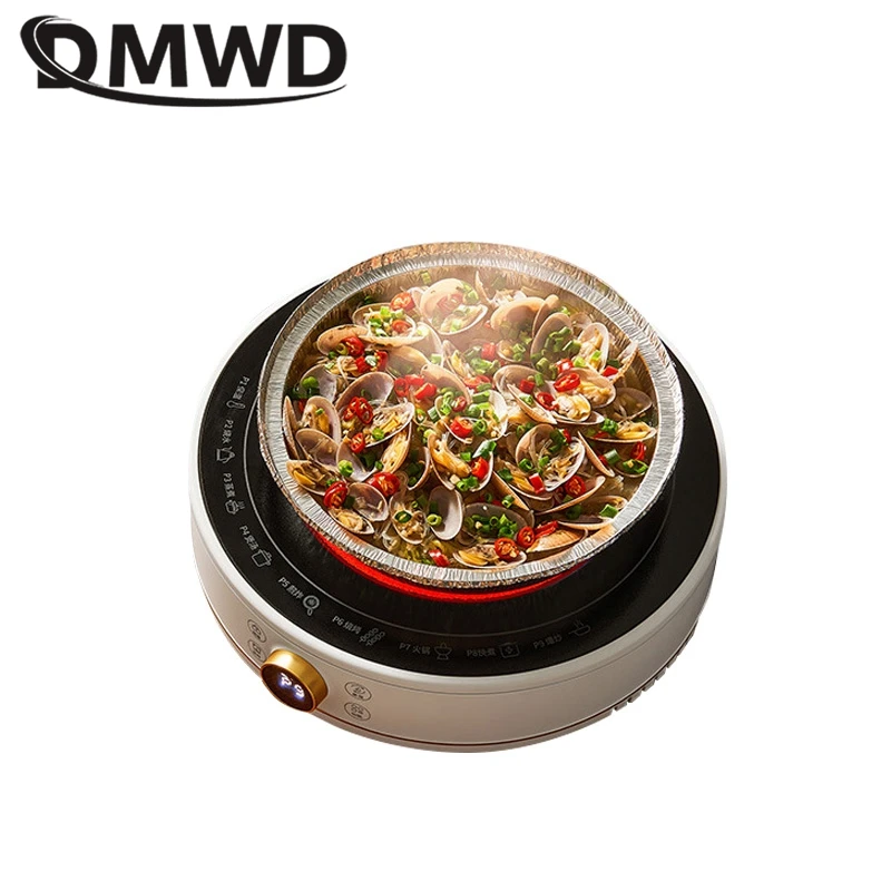 DMWD Household Electric Ceramic Stove High Power Induction Cooker Mini Tea Stove Hot Pot With Bakeware Low radiation 220V