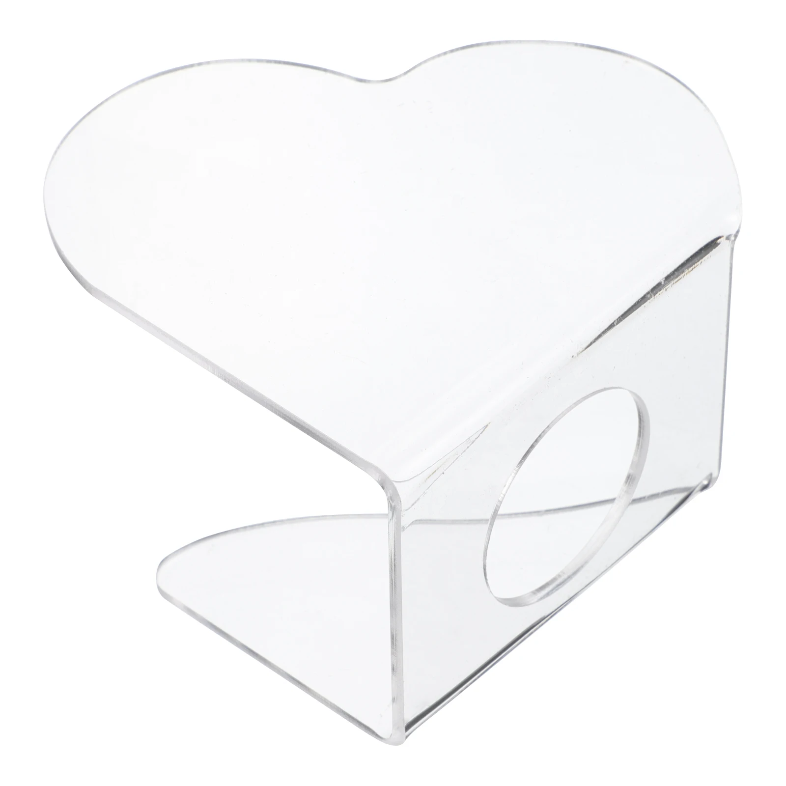 

Acrylic Heart Shaped Nail Palette Transparent H held Mixing Plate for Nail Art Display Makeup Tool Beauty Supply