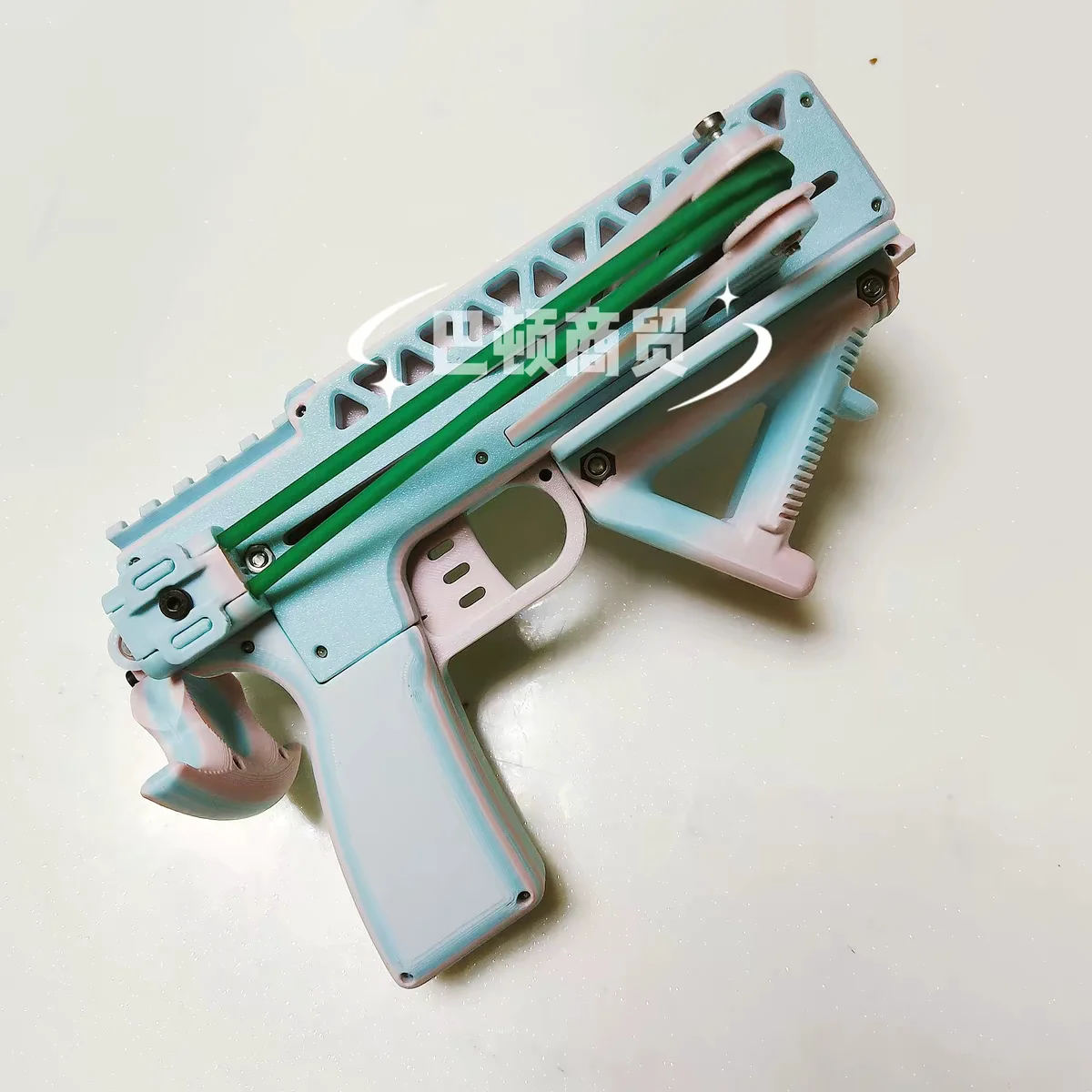 Slingshot 3D Printed Rubber Band Sling Shot Plastic Model Toy Outdoor Dopamine INS Parent-child Puzzle Defense Tactical Pen
