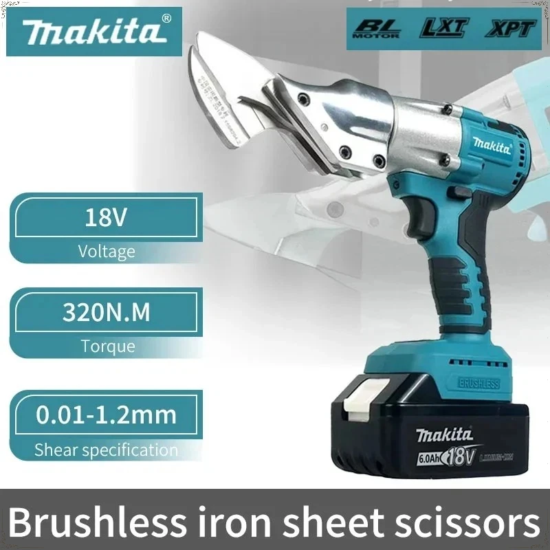 

Makita Electric Brushless Iron Scissors Machine Rechargeable Professional Metal Cutting Tool Sheet Shear Cutter Power Tools