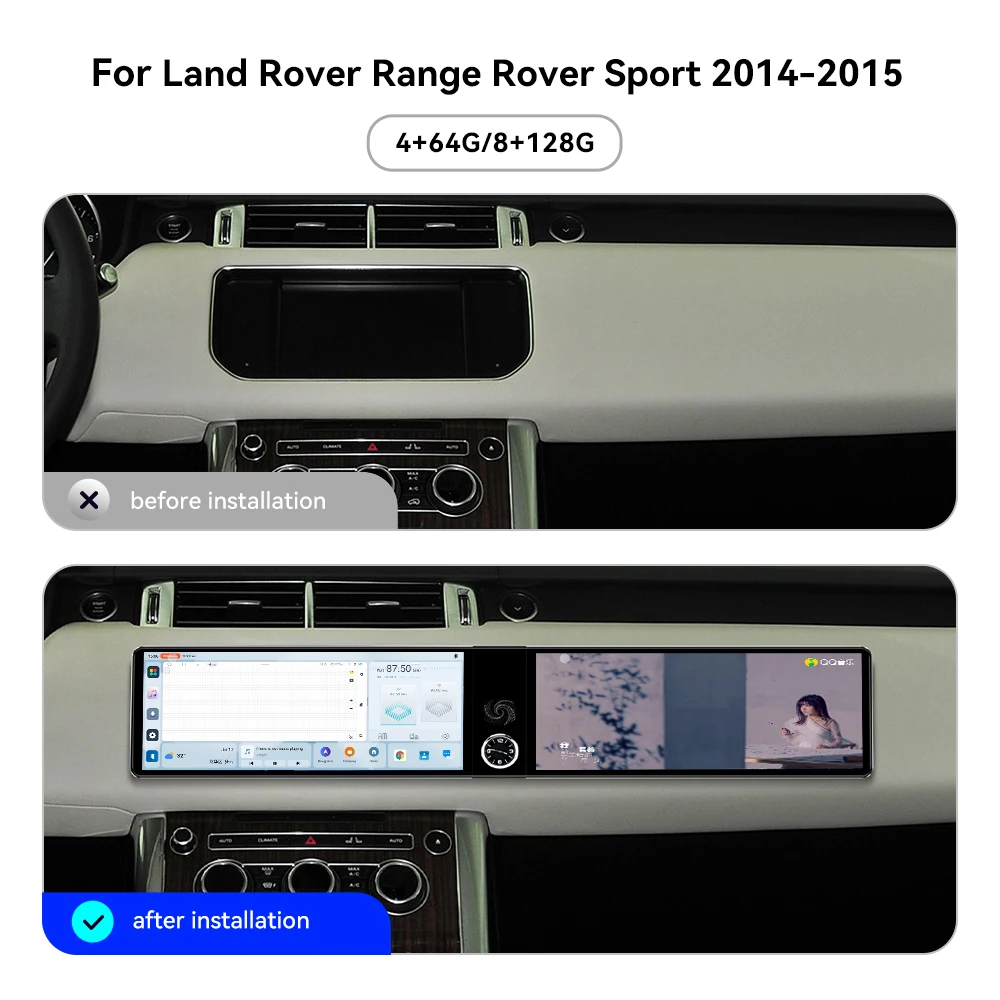For Range Rover Sport 2014-2015 Android Car Radio Multimedia Video Wireless Carplay Autoradio Stereo GPS Navigation Head Unit