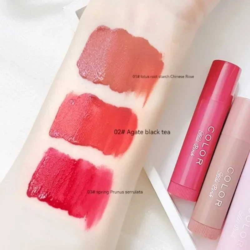 Moisturize Lip Balm Lipstick Hydrate Cute Girl Plump Lip Water Light Lip Glaze Makeup Korean Lipstick Cosmetic 3 Colors Beauty