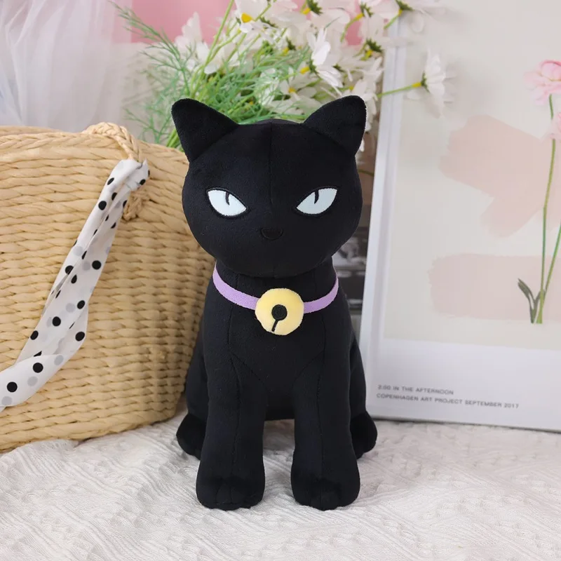 Black Cat Stuffed Animals Soft Doll The Baby In Yellow Horror Game Plush Toys For Kids Toy Boys Girls Brinquedo Birthday Gift