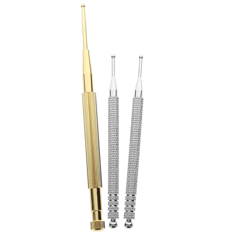 1Set Ear Point Probe Acupuncture Pen Stainless Steel Ergonomic Ear Pressure Stimulation Tool for Relaxation Health
