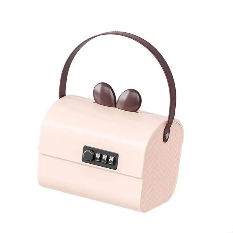 77HB Portable Handle Money Box для детей пароль свиньи банки с кодом комбинированной заблокированной вариант с Cartoon Rabbit