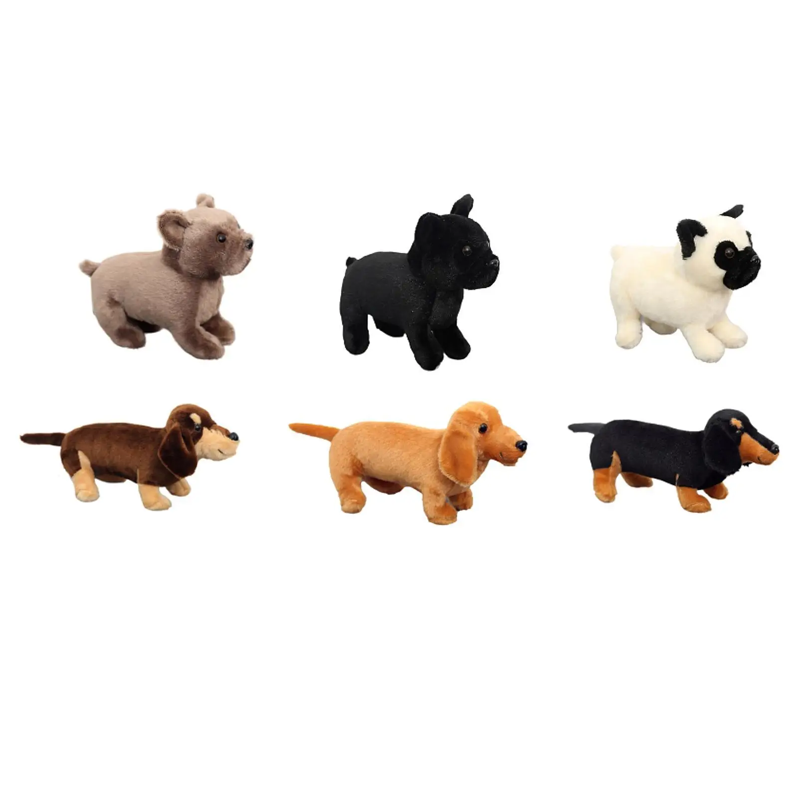 Cute Dog Plush Toy Sofa Ornaments Hugging Plush Toy Dachshund Dog Plush Toy for Children