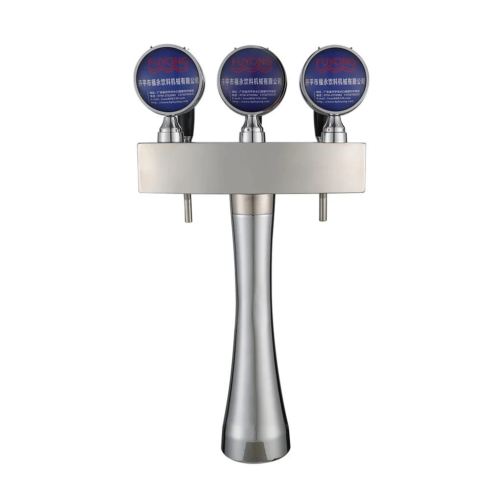 Stainless Steel Tabletop Craft Beer Tower Font