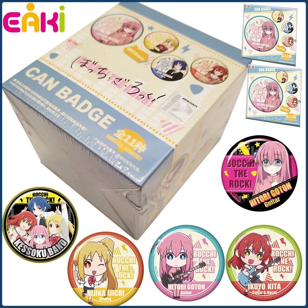 

Eaki Genuine Bocchi The Rock！Anime Peripheral Round Badge Classic Popular Characters Cartoon Brooches Backpack Accessories Gifts