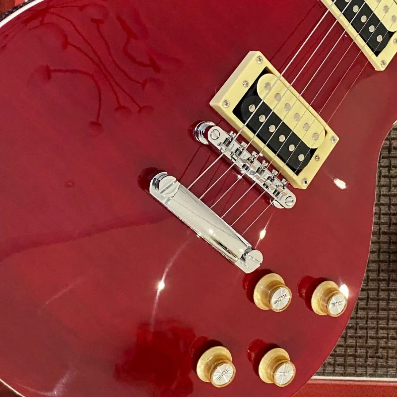 Red Tiger 22 Frets 6 Strings Great Value Free Shipping Quality Assurance Electric Guitar Best Sellers Rock
