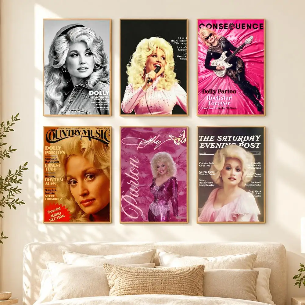 music Dolly Parton Poster Poster HD Printing Cozy Nordic Style for Home Decor for Living Room Bedroom Cafe Gift