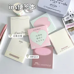 3pcs Ins Simple Square Memo Note Pads Student To Do List Paperlaria School Stationery