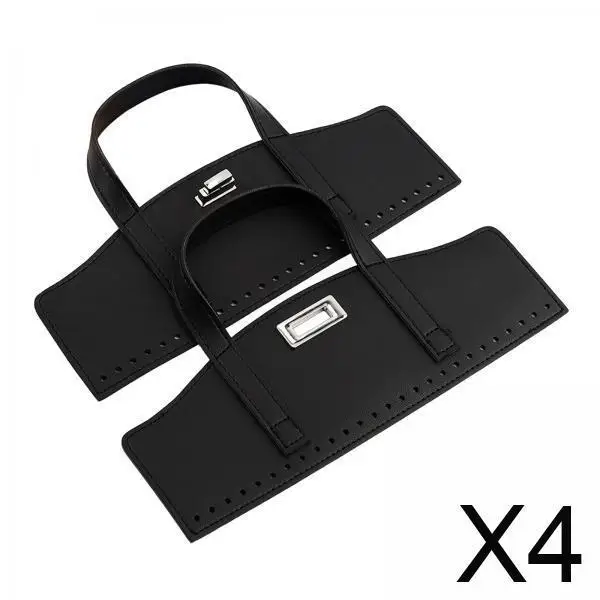 

4x Purse Straps with Twist Lock, Bag Modification DIY Purse Making Supplies, Solid Color for Splicing Handbag Handles