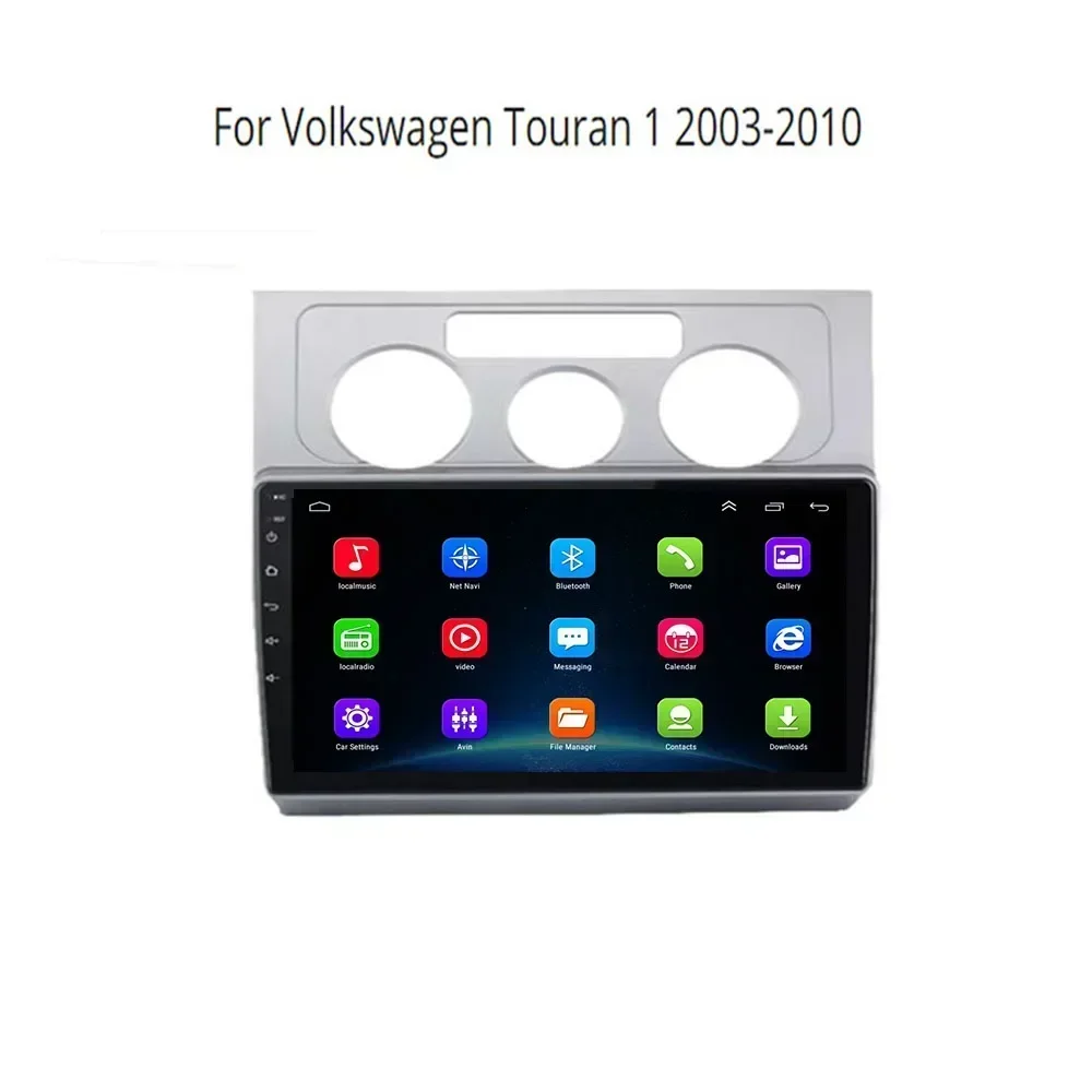 2 Din Android 13 Car Stereo Radio DVD GPS Multimedia Video Player 5G WiFi Camera DSP Carplay For VW Touran 1 2003 - 2010 image 6