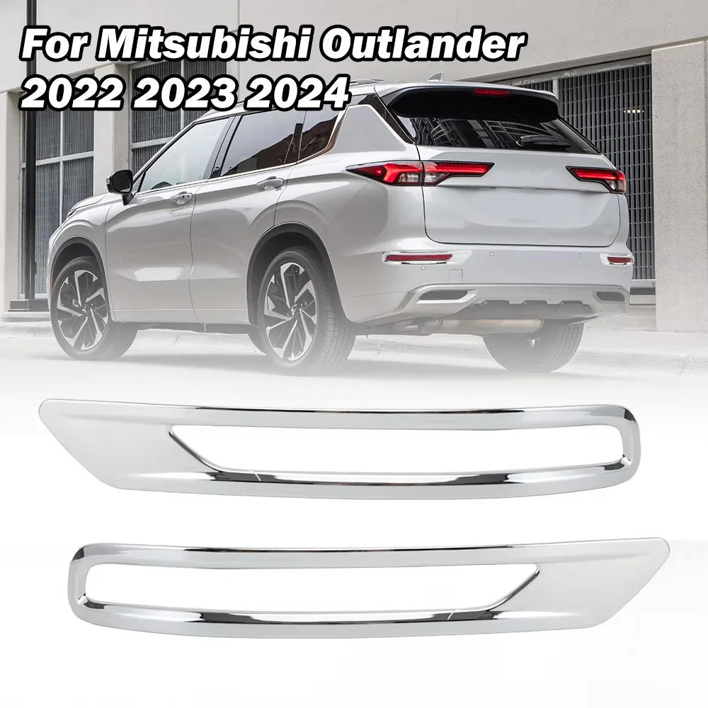 

Fog Lights Lamps Eyelid Eyebrow for Mitsubishi Outlander 2022 2023 2024 ABS Chrome Replacement Car Accessories Foglights Strip
