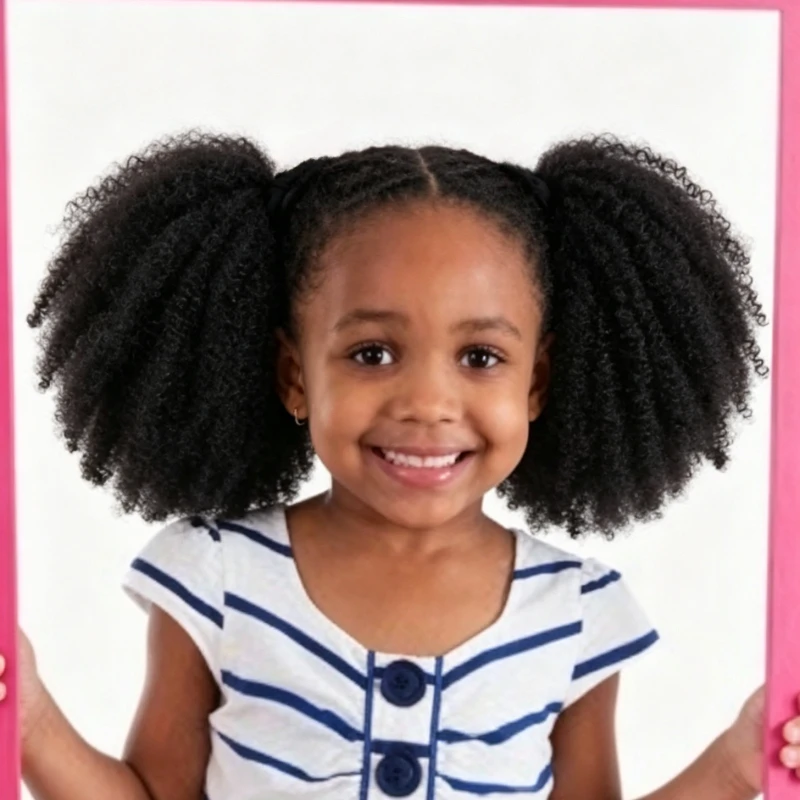 2Packs Kanekalon Elastic Ponytail Hair Bun Puff Short Marley Afro Kinky Curly Bulk Drawstring Clip in Ponytail with Elastic