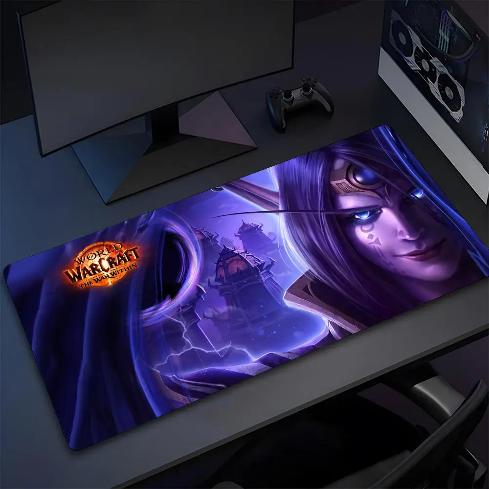 لوحة ماوس W-World Of Warcraft لوحة ماوس مطاطية طبيعية عالية الجودة، لوحة ماوس للكمبيوتر المحمول الأكثر احترافية وقابلة للغسل