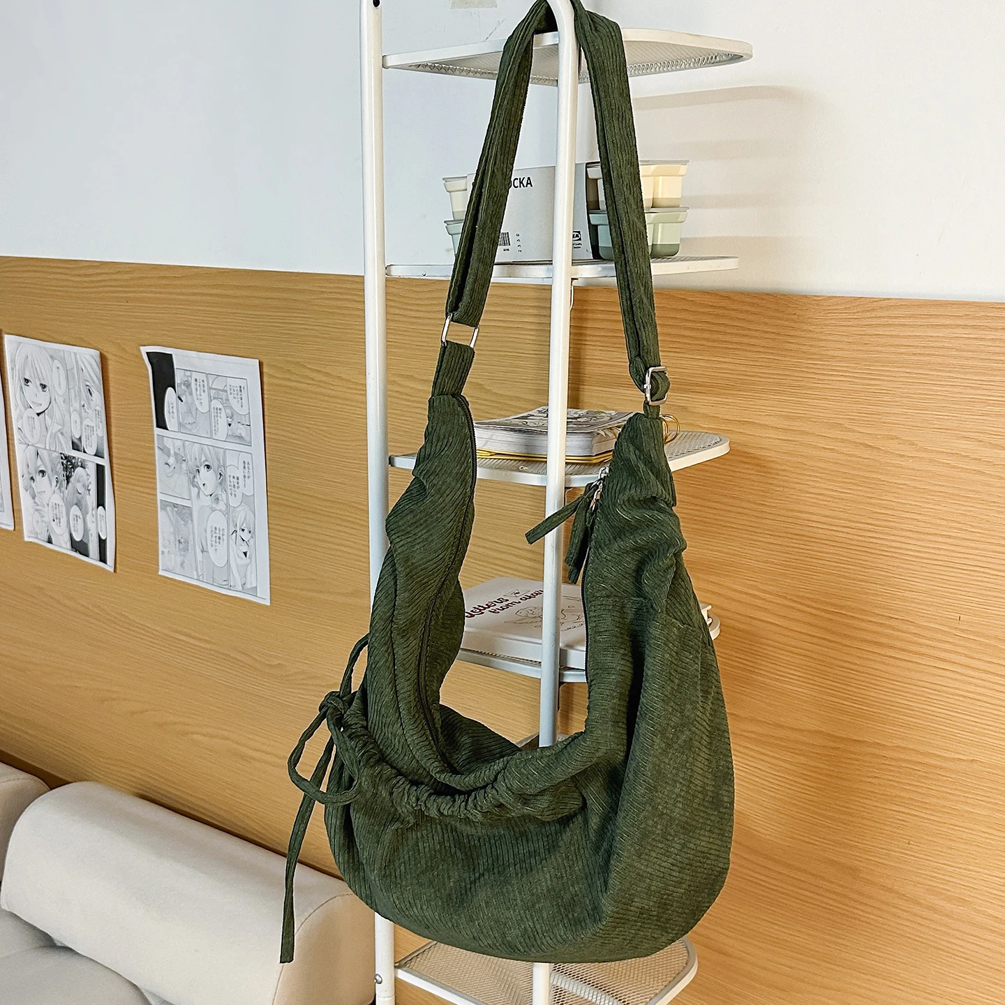 

Nylon Solid Color Zipper Bow Crossbody Bags 2026 New Trend Versatile Bags Simple Large Capacity for Commuting Women's Handbags