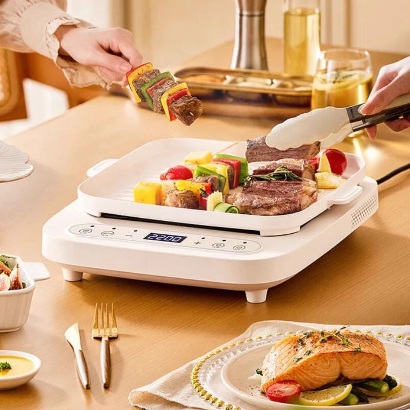 Estufa eléctrica de cerámica multifuncional para el hogar, olla caliente de alta potencia de 2200W, Cocina de Inducción, Mini caldera de té