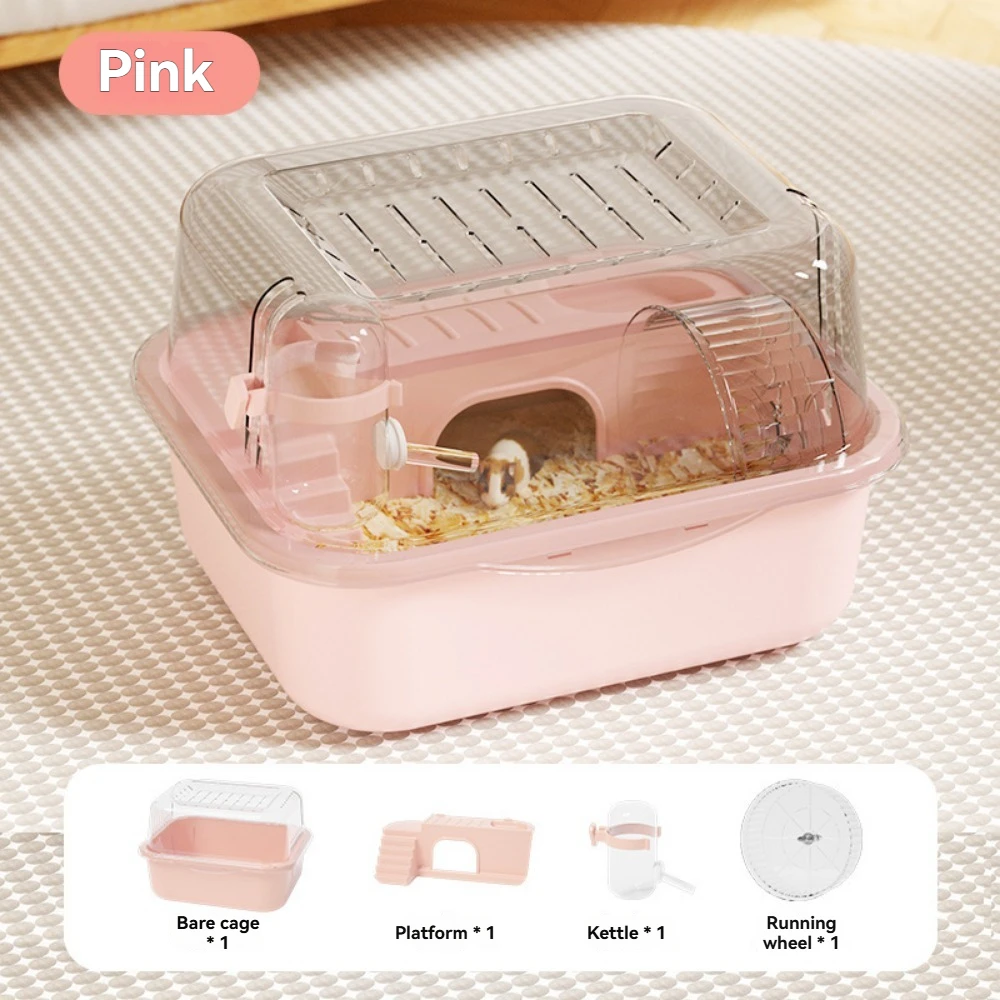 Deluxe-Hamsterkäfig aus Acryl, großer Raum, goldenes Hamsterhaus, faltbar und für den Außenbereich, Kunststofftablett, Heimtierbedarf, Box-Verpackung – Detail 28