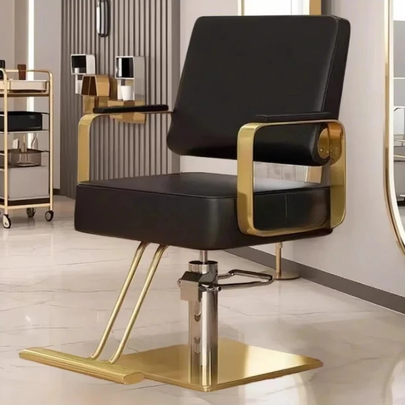 

Professional Salon Chair Barber Chair Hydraulic Reclining Stylist Beauty Equipment Swivel Stool Sillas Plegables Salon Furniture