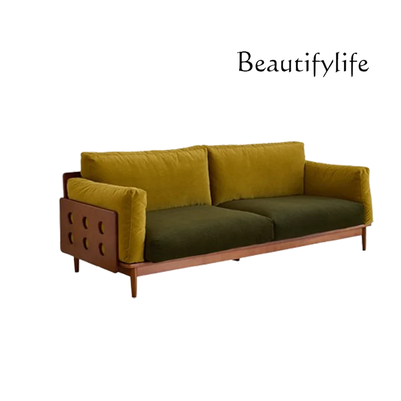 

Adults Green Living Room Couch Velvet Reclining Villa Wooden Modern Lounge Sofas Chaise Double Luxury Divano Letto Furniture