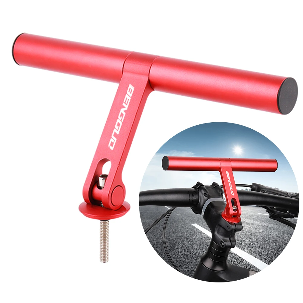 Bicycle Handlebar Extension Holder Aluminum Alloy Single Clamp Bike Bracket Lightweight for Bike LED Light GPS Phone Speedometer